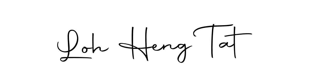 You should practise on your own different ways (Autography-DOLnW) to write your name (Loh Heng Tat) in signature. don't let someone else do it for you. Loh Heng Tat signature style 10 images and pictures png
