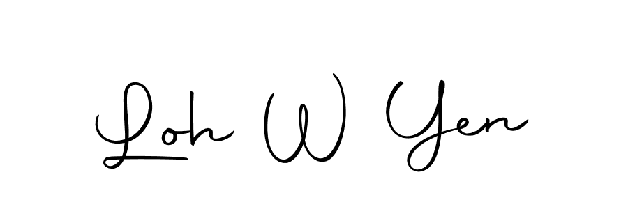 Make a beautiful signature design for name Loh W Yen. With this signature (Autography-DOLnW) style, you can create a handwritten signature for free. Loh W Yen signature style 10 images and pictures png