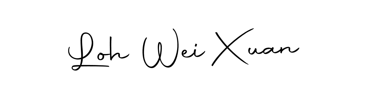 It looks lik you need a new signature style for name Loh Wei Xuan. Design unique handwritten (Autography-DOLnW) signature with our free signature maker in just a few clicks. Loh Wei Xuan signature style 10 images and pictures png