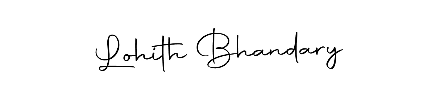 How to make Lohith Bhandary signature? Autography-DOLnW is a professional autograph style. Create handwritten signature for Lohith Bhandary name. Lohith Bhandary signature style 10 images and pictures png