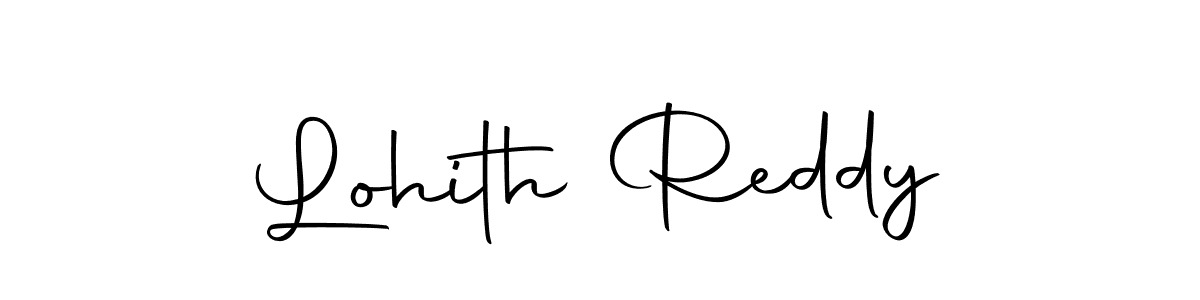 Design your own signature with our free online signature maker. With this signature software, you can create a handwritten (Autography-DOLnW) signature for name Lohith Reddy. Lohith Reddy signature style 10 images and pictures png