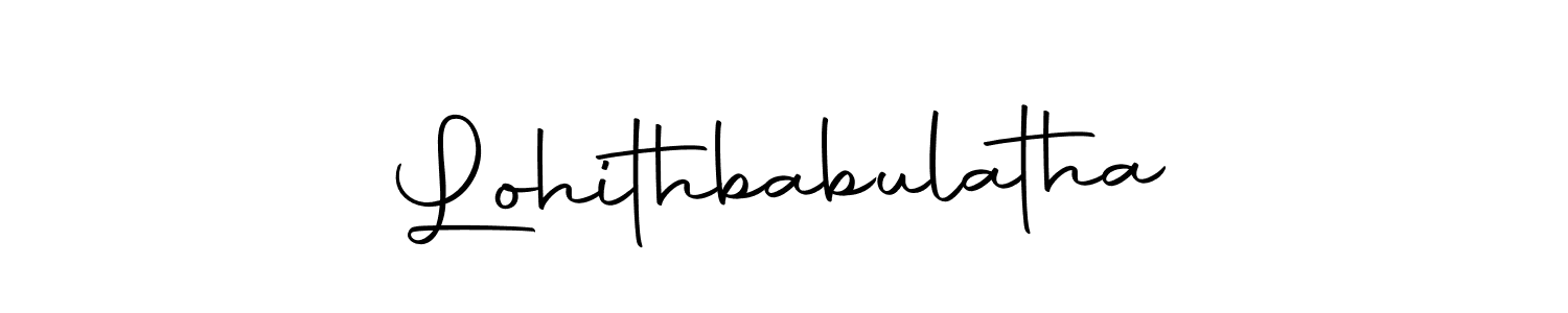 Design your own signature with our free online signature maker. With this signature software, you can create a handwritten (Autography-DOLnW) signature for name Lohithbabulatha. Lohithbabulatha signature style 10 images and pictures png