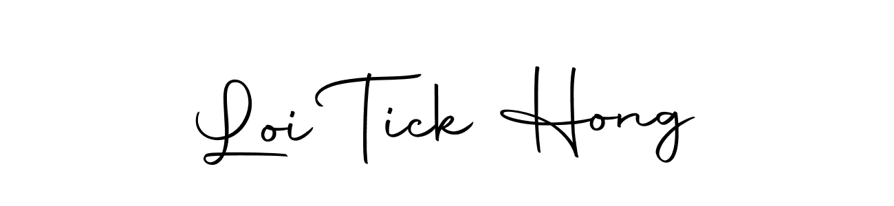 Design your own signature with our free online signature maker. With this signature software, you can create a handwritten (Autography-DOLnW) signature for name Loi Tick Hong. Loi Tick Hong signature style 10 images and pictures png