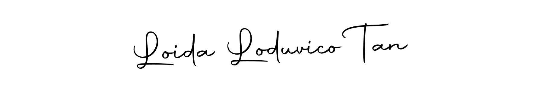 Make a beautiful signature design for name Loida Loduvico Tan. With this signature (Autography-DOLnW) style, you can create a handwritten signature for free. Loida Loduvico Tan signature style 10 images and pictures png