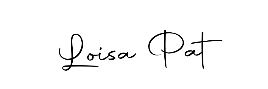 You can use this online signature creator to create a handwritten signature for the name Loisa Pat. This is the best online autograph maker. Loisa Pat signature style 10 images and pictures png