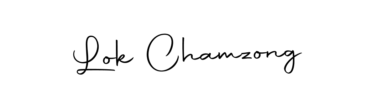 Autography-DOLnW is a professional signature style that is perfect for those who want to add a touch of class to their signature. It is also a great choice for those who want to make their signature more unique. Get Lok Chamzong name to fancy signature for free. Lok Chamzong signature style 10 images and pictures png