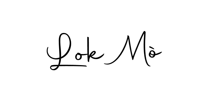 Create a beautiful signature design for name Lok Mò. With this signature (Autography-DOLnW) fonts, you can make a handwritten signature for free. Lok Mò signature style 10 images and pictures png