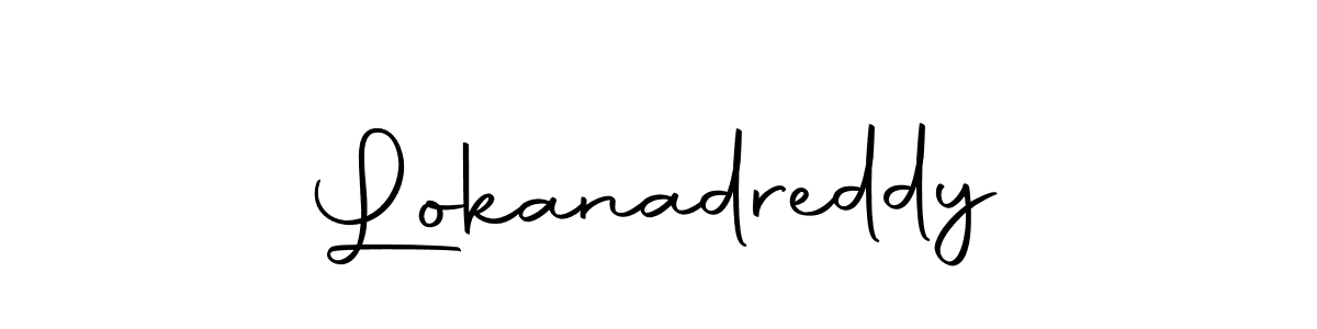 How to make Lokanadreddy signature? Autography-DOLnW is a professional autograph style. Create handwritten signature for Lokanadreddy name. Lokanadreddy signature style 10 images and pictures png