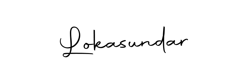 Create a beautiful signature design for name Lokasundar. With this signature (Autography-DOLnW) fonts, you can make a handwritten signature for free. Lokasundar signature style 10 images and pictures png