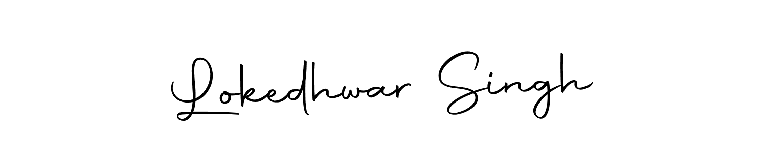 How to make Lokedhwar Singh name signature. Use Autography-DOLnW style for creating short signs online. This is the latest handwritten sign. Lokedhwar Singh signature style 10 images and pictures png