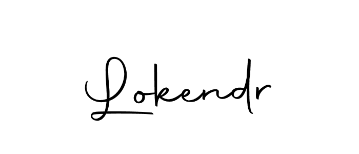 Design your own signature with our free online signature maker. With this signature software, you can create a handwritten (Autography-DOLnW) signature for name Lokendr. Lokendr signature style 10 images and pictures png