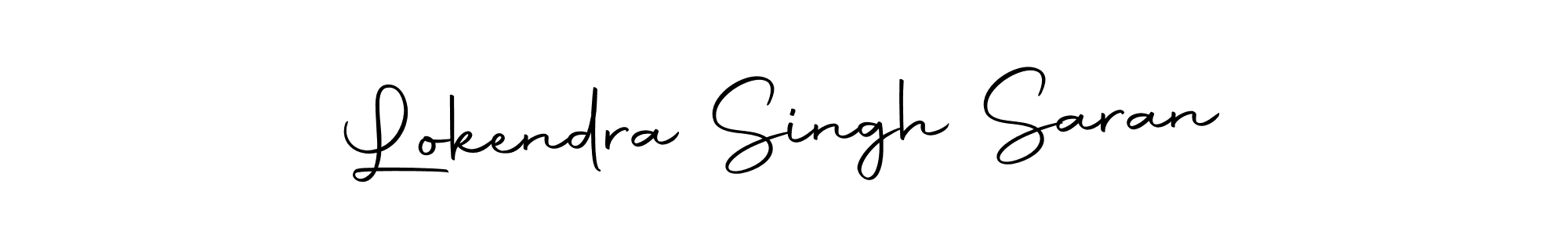 Design your own signature with our free online signature maker. With this signature software, you can create a handwritten (Autography-DOLnW) signature for name Lokendra Singh Saran. Lokendra Singh Saran signature style 10 images and pictures png