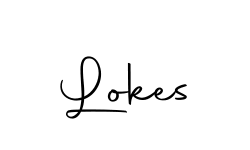 How to make Lokes name signature. Use Autography-DOLnW style for creating short signs online. This is the latest handwritten sign. Lokes signature style 10 images and pictures png