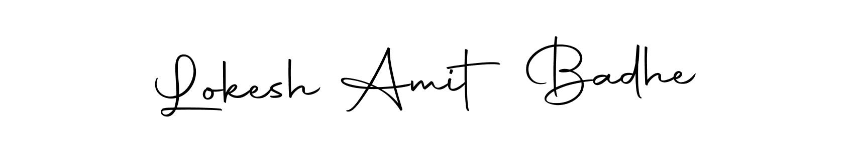 Use a signature maker to create a handwritten signature online. With this signature software, you can design (Autography-DOLnW) your own signature for name Lokesh Amit Badhe. Lokesh Amit Badhe signature style 10 images and pictures png