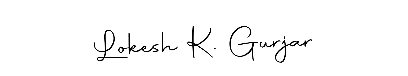 Check out images of Autograph of Lokesh K. Gurjar name. Actor Lokesh K. Gurjar Signature Style. Autography-DOLnW is a professional sign style online. Lokesh K. Gurjar signature style 10 images and pictures png