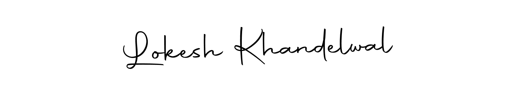 How to make Lokesh Khandelwal signature? Autography-DOLnW is a professional autograph style. Create handwritten signature for Lokesh Khandelwal name. Lokesh Khandelwal signature style 10 images and pictures png