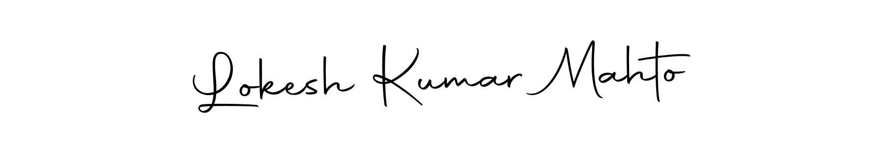 Make a beautiful signature design for name Lokesh Kumar Mahto. With this signature (Autography-DOLnW) style, you can create a handwritten signature for free. Lokesh Kumar Mahto signature style 10 images and pictures png