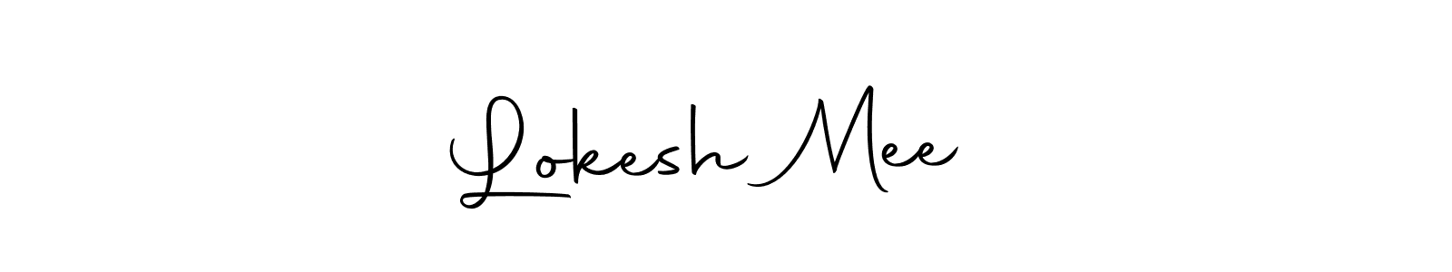 Design your own signature with our free online signature maker. With this signature software, you can create a handwritten (Autography-DOLnW) signature for name Lokesh Meeणा. Lokesh Meeणा signature style 10 images and pictures png