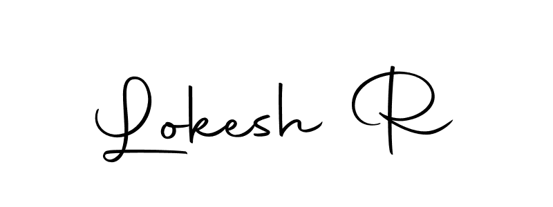 How to make Lokesh R signature? Autography-DOLnW is a professional autograph style. Create handwritten signature for Lokesh R name. Lokesh R signature style 10 images and pictures png