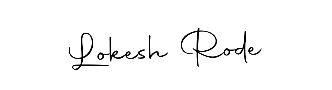 Create a beautiful signature design for name Lokesh Rode. With this signature (Autography-DOLnW) fonts, you can make a handwritten signature for free. Lokesh Rode signature style 10 images and pictures png