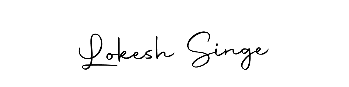 Design your own signature with our free online signature maker. With this signature software, you can create a handwritten (Autography-DOLnW) signature for name Lokesh Singe. Lokesh Singe signature style 10 images and pictures png