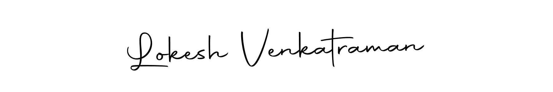 Create a beautiful signature design for name Lokesh Venkatraman. With this signature (Autography-DOLnW) fonts, you can make a handwritten signature for free. Lokesh Venkatraman signature style 10 images and pictures png