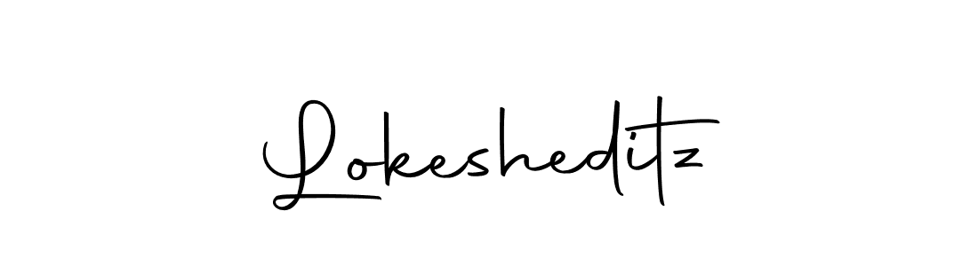 Design your own signature with our free online signature maker. With this signature software, you can create a handwritten (Autography-DOLnW) signature for name Lokesheditz. Lokesheditz signature style 10 images and pictures png