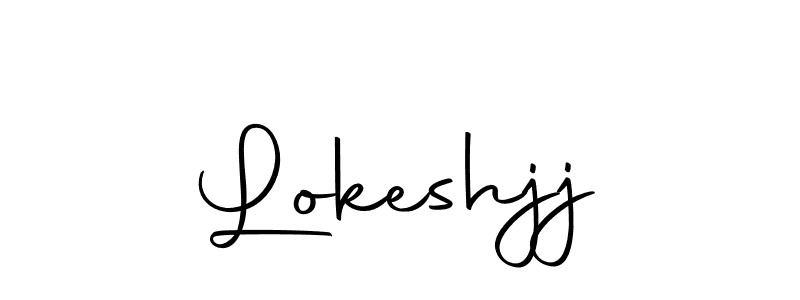 Design your own signature with our free online signature maker. With this signature software, you can create a handwritten (Autography-DOLnW) signature for name Lokeshjj. Lokeshjj signature style 10 images and pictures png