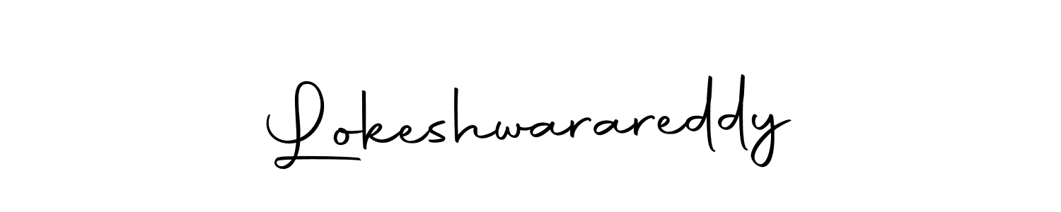 Design your own signature with our free online signature maker. With this signature software, you can create a handwritten (Autography-DOLnW) signature for name Lokeshwarareddy. Lokeshwarareddy signature style 10 images and pictures png