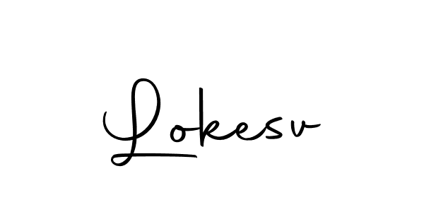 Autography-DOLnW is a professional signature style that is perfect for those who want to add a touch of class to their signature. It is also a great choice for those who want to make their signature more unique. Get Lokesv name to fancy signature for free. Lokesv signature style 10 images and pictures png