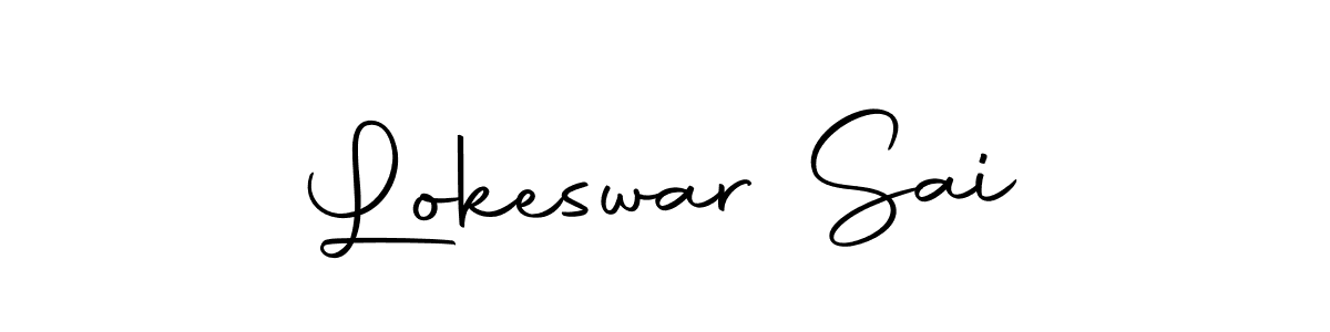 Similarly Autography-DOLnW is the best handwritten signature design. Signature creator online .You can use it as an online autograph creator for name Lokeswar Sai. Lokeswar Sai signature style 10 images and pictures png