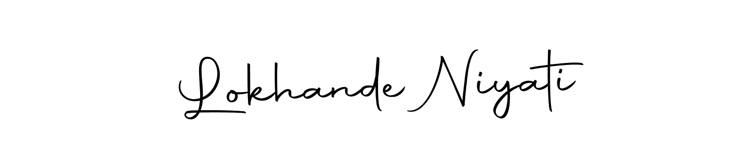 Create a beautiful signature design for name Lokhande Niyati. With this signature (Autography-DOLnW) fonts, you can make a handwritten signature for free. Lokhande Niyati signature style 10 images and pictures png