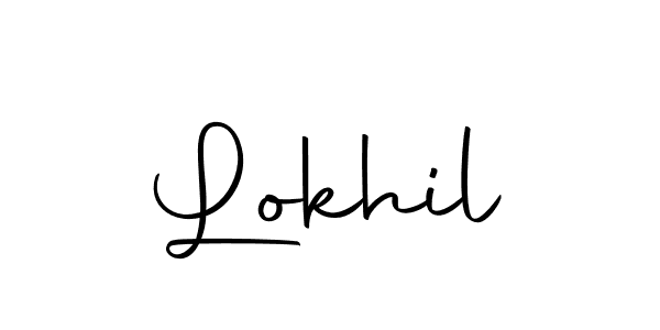 Use a signature maker to create a handwritten signature online. With this signature software, you can design (Autography-DOLnW) your own signature for name Lokhil. Lokhil signature style 10 images and pictures png