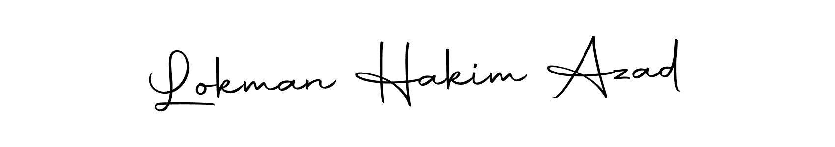 Make a beautiful signature design for name Lokman Hakim Azad. With this signature (Autography-DOLnW) style, you can create a handwritten signature for free. Lokman Hakim Azad signature style 10 images and pictures png