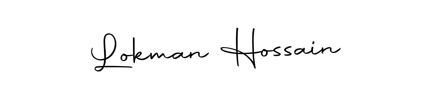 You can use this online signature creator to create a handwritten signature for the name Lokman Hossain. This is the best online autograph maker. Lokman Hossain signature style 10 images and pictures png