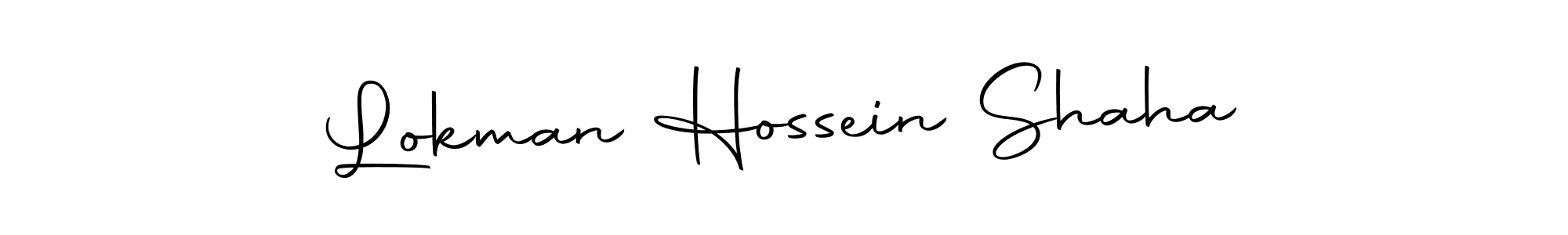 How to make Lokman Hossein Shaha signature? Autography-DOLnW is a professional autograph style. Create handwritten signature for Lokman Hossein Shaha name. Lokman Hossein Shaha signature style 10 images and pictures png