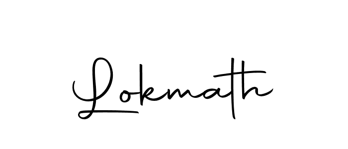 Make a beautiful signature design for name Lokmath. With this signature (Autography-DOLnW) style, you can create a handwritten signature for free. Lokmath signature style 10 images and pictures png