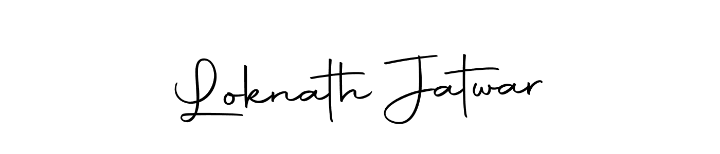 How to make Loknath Jatwar name signature. Use Autography-DOLnW style for creating short signs online. This is the latest handwritten sign. Loknath Jatwar signature style 10 images and pictures png