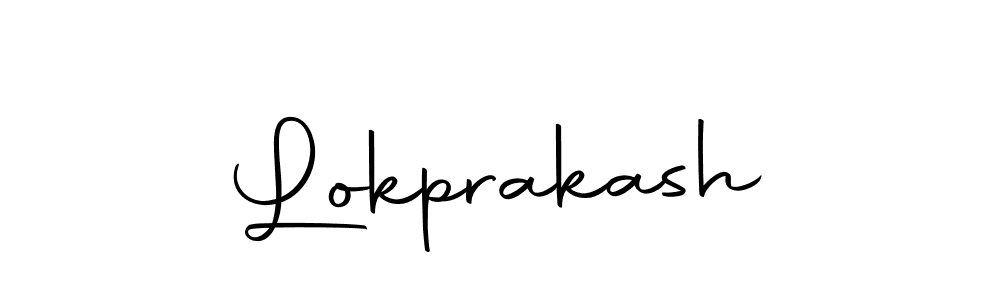 Use a signature maker to create a handwritten signature online. With this signature software, you can design (Autography-DOLnW) your own signature for name Lokprakash. Lokprakash signature style 10 images and pictures png