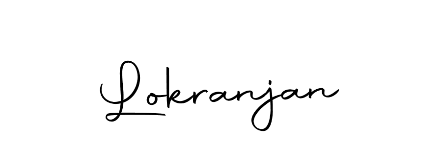 Use a signature maker to create a handwritten signature online. With this signature software, you can design (Autography-DOLnW) your own signature for name Lokranjan. Lokranjan signature style 10 images and pictures png