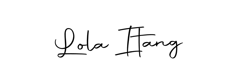 Design your own signature with our free online signature maker. With this signature software, you can create a handwritten (Autography-DOLnW) signature for name Lola Itang. Lola Itang signature style 10 images and pictures png