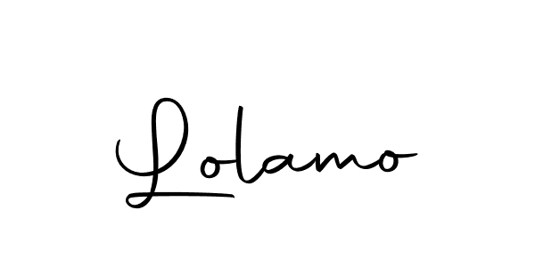 Make a beautiful signature design for name Lolamo. With this signature (Autography-DOLnW) style, you can create a handwritten signature for free. Lolamo signature style 10 images and pictures png