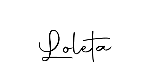 Use a signature maker to create a handwritten signature online. With this signature software, you can design (Autography-DOLnW) your own signature for name Loleta. Loleta signature style 10 images and pictures png