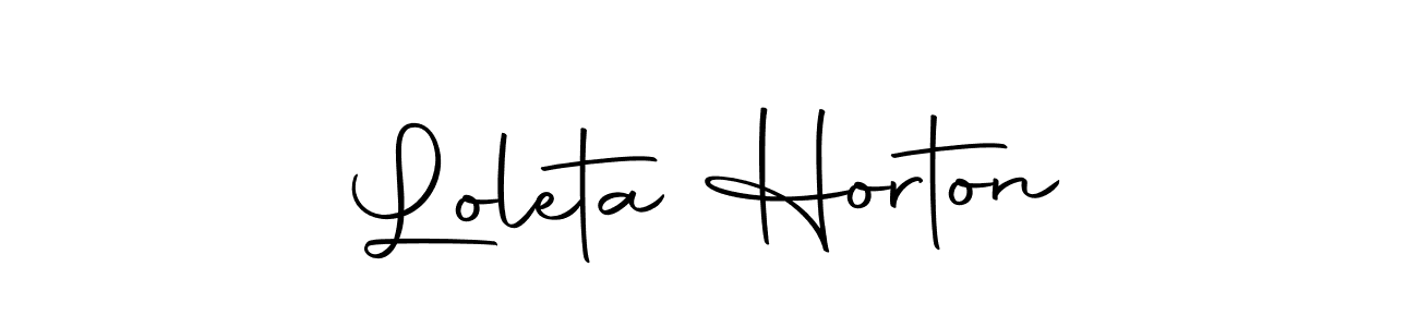 Create a beautiful signature design for name Loleta Horton. With this signature (Autography-DOLnW) fonts, you can make a handwritten signature for free. Loleta Horton signature style 10 images and pictures png