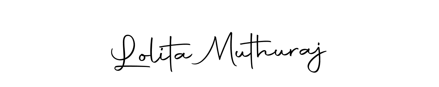 Make a beautiful signature design for name Lolita Muthuraj. Use this online signature maker to create a handwritten signature for free. Lolita Muthuraj signature style 10 images and pictures png