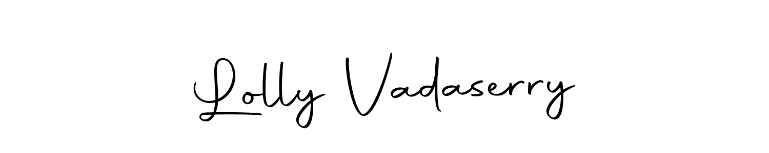 Autography-DOLnW is a professional signature style that is perfect for those who want to add a touch of class to their signature. It is also a great choice for those who want to make their signature more unique. Get Lolly Vadaserry name to fancy signature for free. Lolly Vadaserry signature style 10 images and pictures png
