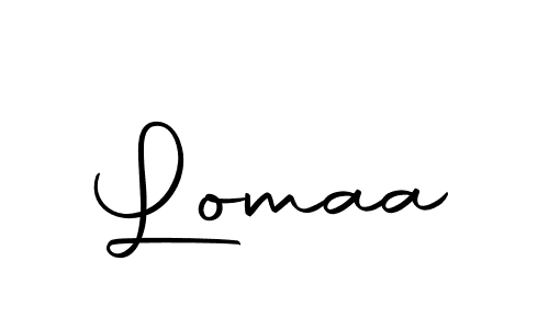 Design your own signature with our free online signature maker. With this signature software, you can create a handwritten (Autography-DOLnW) signature for name Lomaa. Lomaa signature style 10 images and pictures png