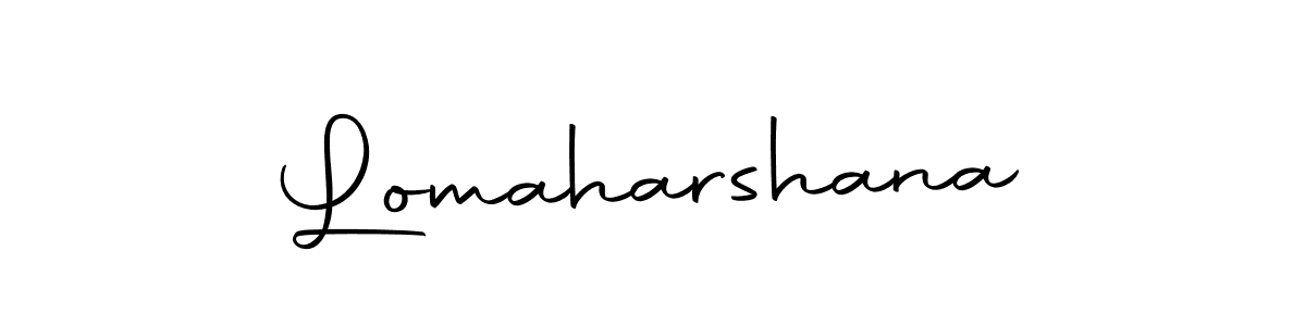 Use a signature maker to create a handwritten signature online. With this signature software, you can design (Autography-DOLnW) your own signature for name Lomaharshana. Lomaharshana signature style 10 images and pictures png