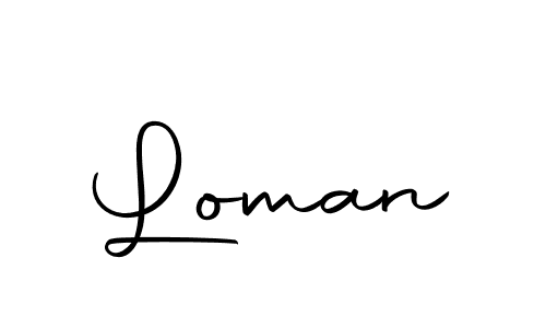 Create a beautiful signature design for name Loman. With this signature (Autography-DOLnW) fonts, you can make a handwritten signature for free. Loman signature style 10 images and pictures png