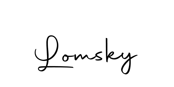 How to make Lomsky signature? Autography-DOLnW is a professional autograph style. Create handwritten signature for Lomsky name. Lomsky signature style 10 images and pictures png